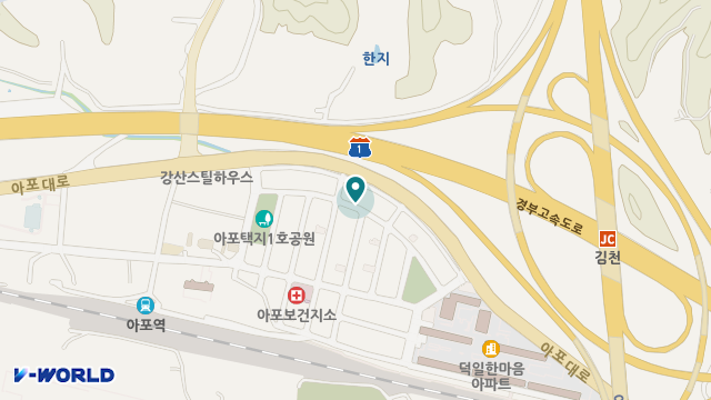 김천 행복한노인복지센터 위치 지도