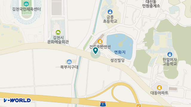 샘물노인복지센터 위치 지도