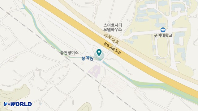 송천실버홈복지센터 위치 지도