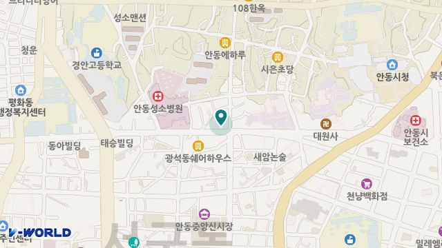 안동종합보청기의료기 위치 지도
