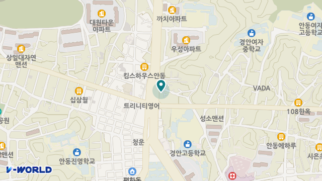 안동복지센터 위치 지도