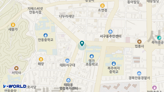 안동어르신돌봄센터 위치 지도