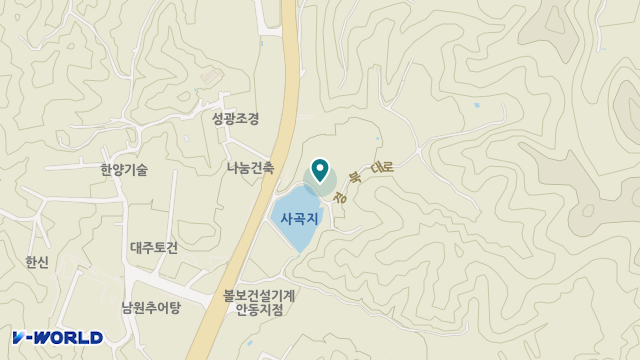 느티나무 주,야간보호센터 위치 지도