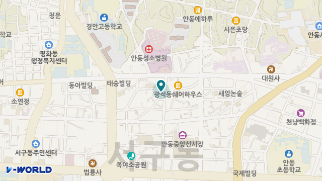 행복재가복지센터 위치 지도