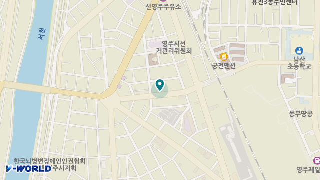 섬김노인복지센터 위치 지도