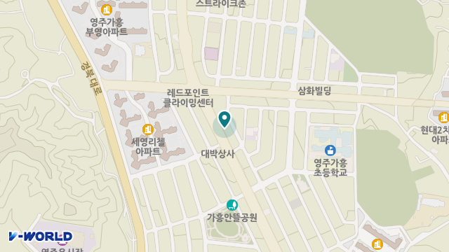 영주의료기 위치 지도