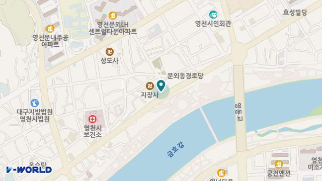 영천석미복지센터 위치 지도