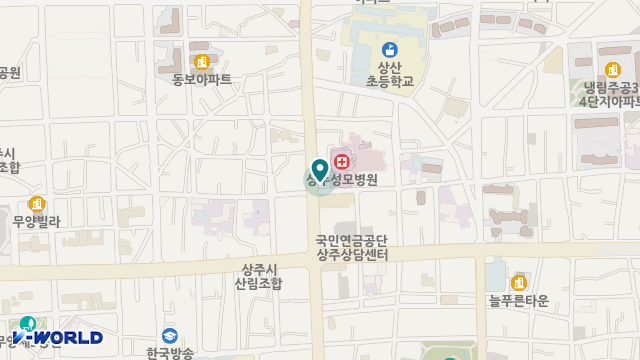 상주의료기상사 위치 지도