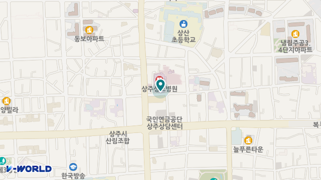상주천수재가노인복지센터 위치 지도