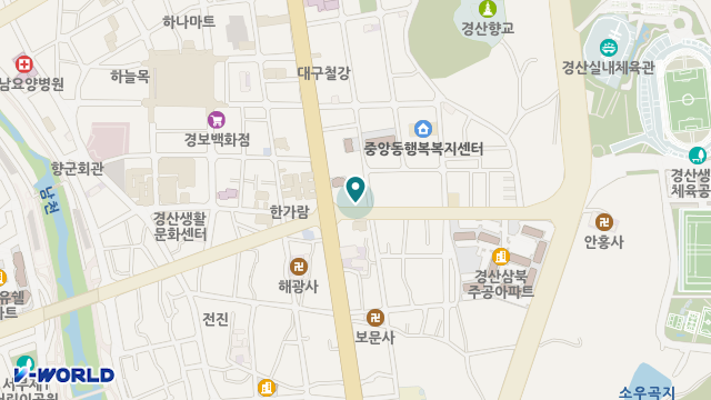 예랑재가장기요양기관 위치 지도