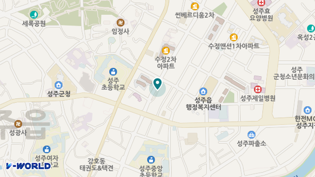 세종의료기 위치 지도
