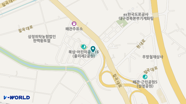 왜관재가노인복지센터 위치 지도