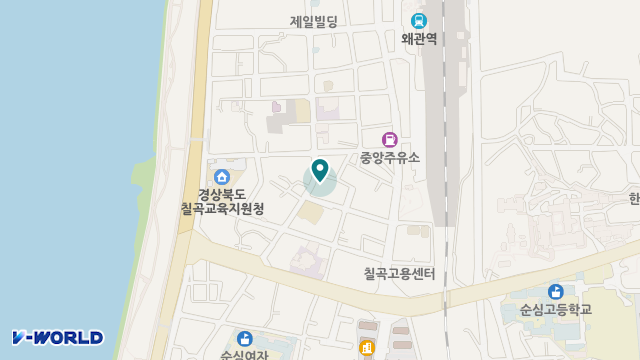 왜관효청원노인복지센터 위치 지도