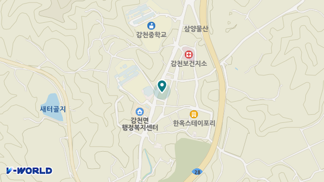 감천재가복지센터 위치 지도