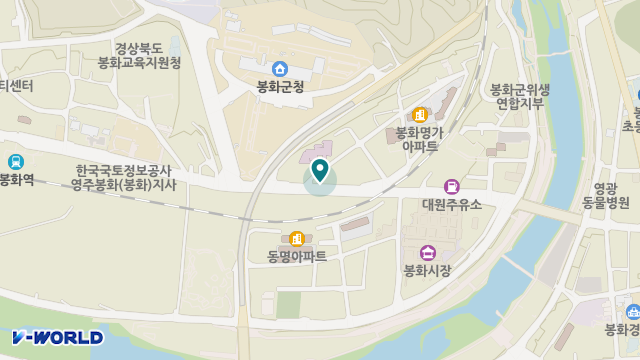 봉화의료용품전문점 위치 지도