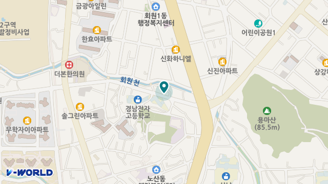 행복의료기 위치 지도