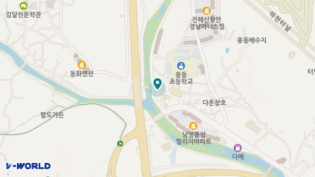 웅동방문간호요양센터 위치 지도