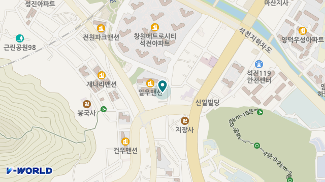 행복재가복지센터 위치 지도