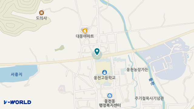 웅천재가복지센터 위치 지도