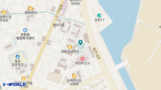 창원노인복지센터 위치 지도