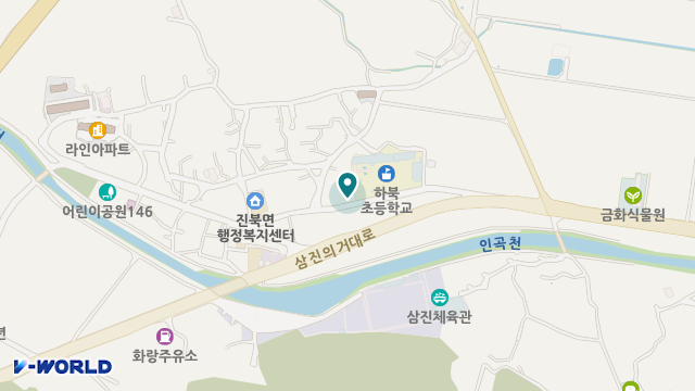 한울노인복지기관 위치 지도
