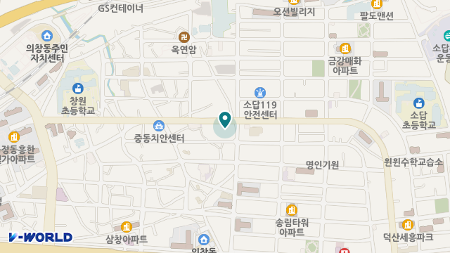 한마음노인복지센터 위치 지도