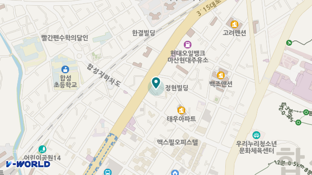 (주)현대의료기 위치 지도