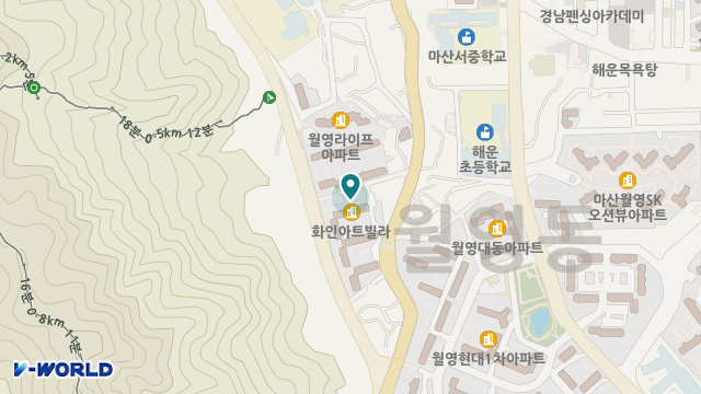 산호재가노인센터 위치 지도