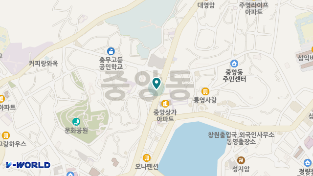 통영문화노인복지센타 위치 지도