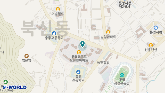 통영재가방문요양센터 위치 지도