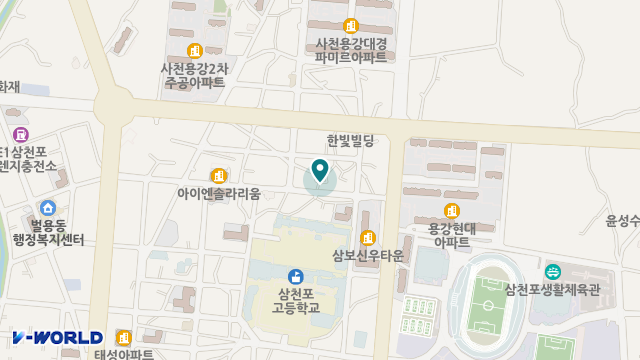 삼천포재가복지센터 위치 지도