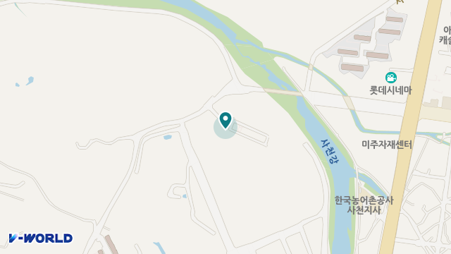 사천카이재가복지센터 위치 지도