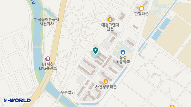 사천혜강노인복지센터 위치 지도