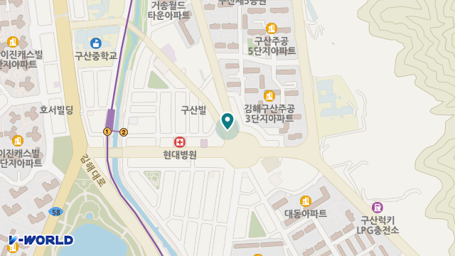 한사랑노인복지센터 위치 지도