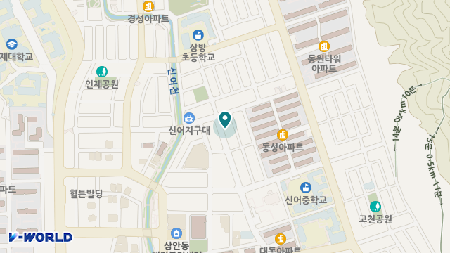 노인사랑 위치 지도