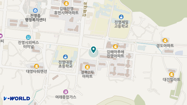 진영노인복지센터 위치 지도