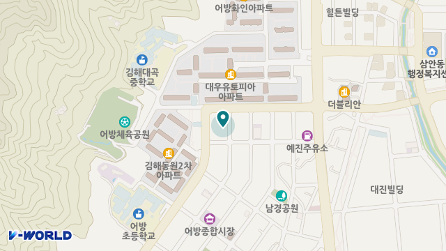 산해정가족사랑노인복지센터 위치 지도