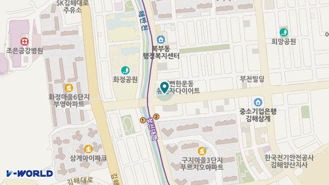 풍광재가노인복지센터 위치 지도