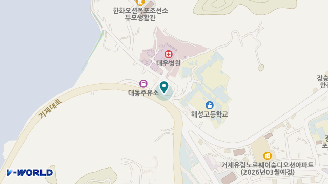 거제의료기 위치 지도
