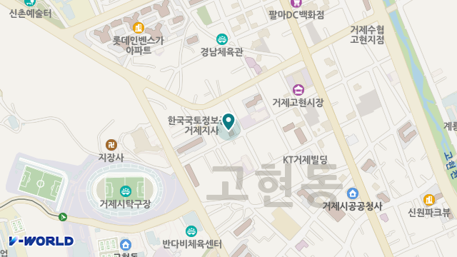 거제한마음노인복지센터 위치 지도
