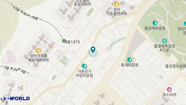 (사회서비스센터)양산돌봄 위치 지도