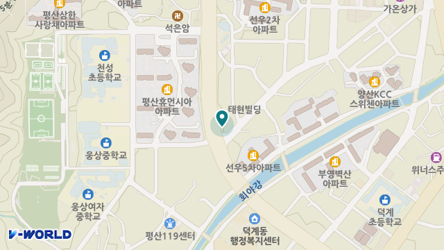 웅상재가노인복지센터 위치 지도