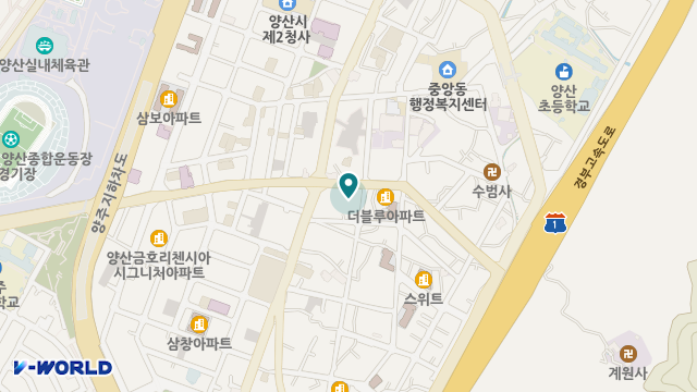 (주)더조은양산재활주간보호센터 위치 지도