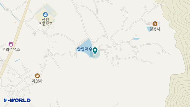 산인재가노인복지센터 위치 지도