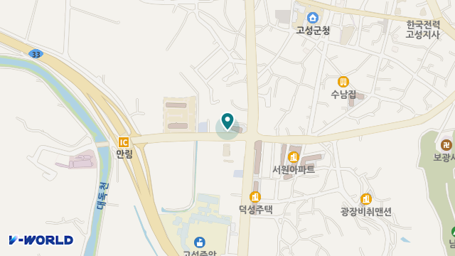 고성사랑재가복지용구센터 위치 지도
