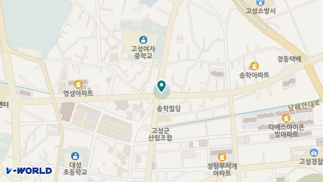 고성사회서비스센터 위치 지도