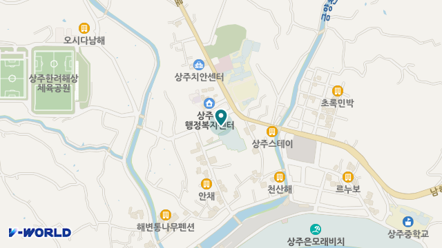 상주재가노인복지센터 위치 지도