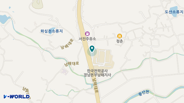 남해햇살재가복지센터 위치 지도