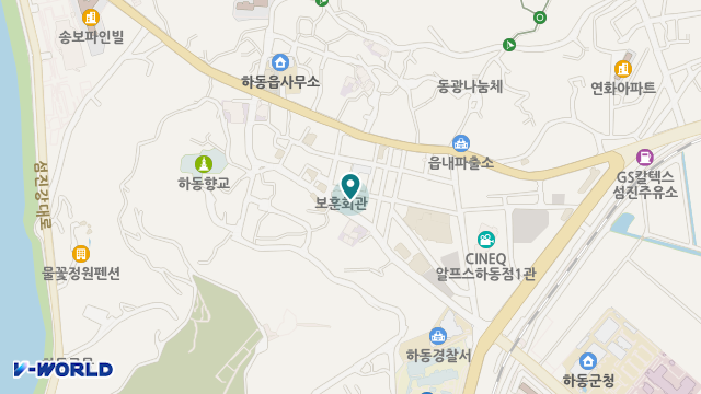 하동노인복지센터 위치 지도