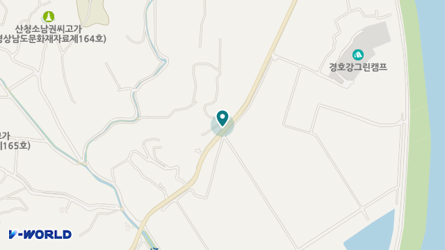 산청누리복지센터 위치 지도